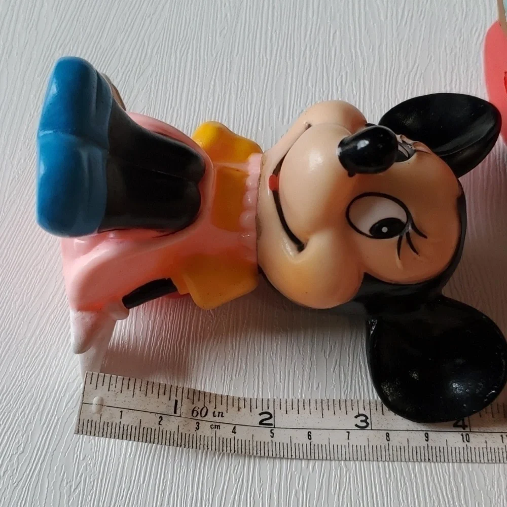 Disney Vintage Made in Korea 80'S Rubber Micky & Minnie Mouse original price tag - Picture 13 of 13